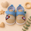 Blue Baby Soft Bottom Walking Sneakers Toddler Rubber Sole First Walkers Infant Shoes SH7167B